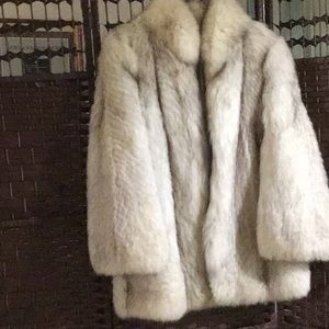 SILVER FOX FUR COAT